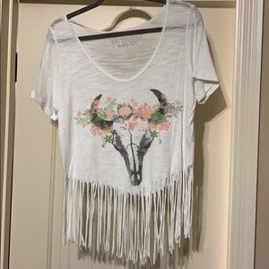 Small to medium women’s fringe T